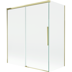 Mexen Rox cabină de duș extensibilă cu 2 uși 140 + 70 x 150 cm, transparent, auriu - 8C9-140-070-50-00