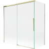 Mexen Rox paravan de baie cu 2 panouri glisante 150 + 70 x 150 cm, transparent, auriu - 8C9-150-070-50-00