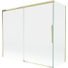 Mexen Rox paravan de duș cu 2 aripi glisante 180 + 80 x 150 cm, transparent, auriu - 8C9-180-080-50-00
