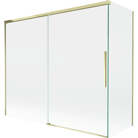 Mexen Rox paravan de baie cu 2 uși culisante 180 + 90 x 150 cm, transparent, auriu - 8C9-180-090-50-00