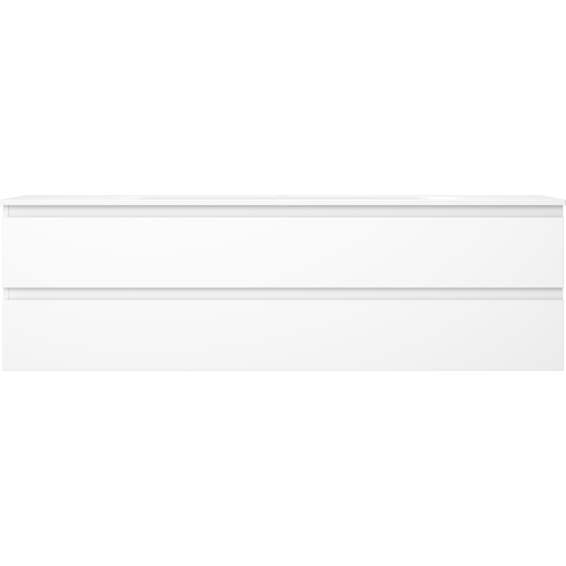 Mexen Orio fürdőszobai szekrény 160 cm mosdóval Vela, 2 fiók, fehér matt - 91A10-16047-2-BFF01-W23M01