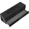 Mexen Orio dulap de baie 160 cm cu lavoar Vela, 2 sertare, negru strălucitor/negru mat - 91A10-16047-2-BFF70-W23M71