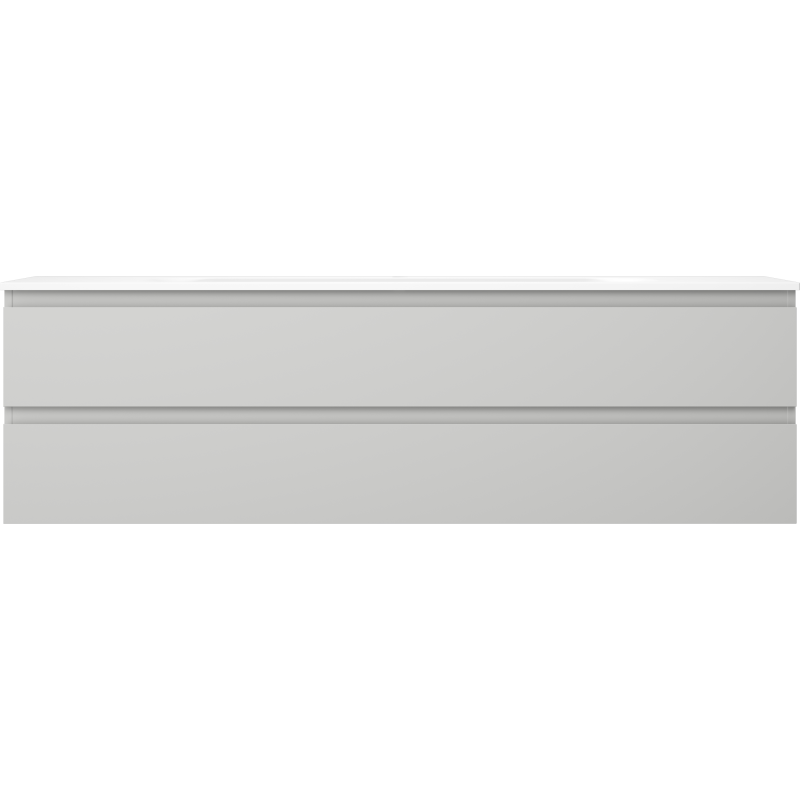 Mexen Orio dulap baie 160 cm cu lavoar Vela, 2 sertare, gri mat/alb mat - 91A10-16047-2-BFF62-W23M01