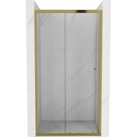 Mexen Apia ușă de duș culisantă 135 cm, transparent, Aurie - 845-135-000-50-00