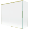 Mexen Rox paravan de duș, glisant cu 2 canaturi 180 + 80 x 150 cm, transparent, auriu periat - 8C9-180-080-55-00
