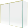 Paravan cadă de baie Mexen Rox cu 2 aripi glisante 190 + 80 x 150 cm, transparent, auriu periat - 8C9-190-080-55-00