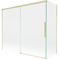 Mexen Rox panou de duș din 2 părți culisant 180 + 90 x 150 cm, transparent, aurit periat - 8C9-180-090-55-00
