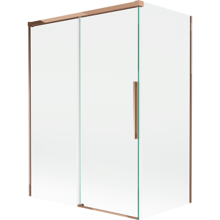 Mexen Rox paravan de baie cu 2 aripi glisante 120 + 70 x 150 cm, transparent, aur roz - 8C9-120-070-60-00