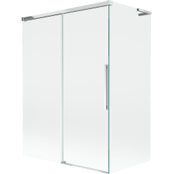 Mexen Rox L paravan de baie, 2 panouri culisante 120 + 70 x 150 cm, transparent, crom - 8C9L-120-070-01-00