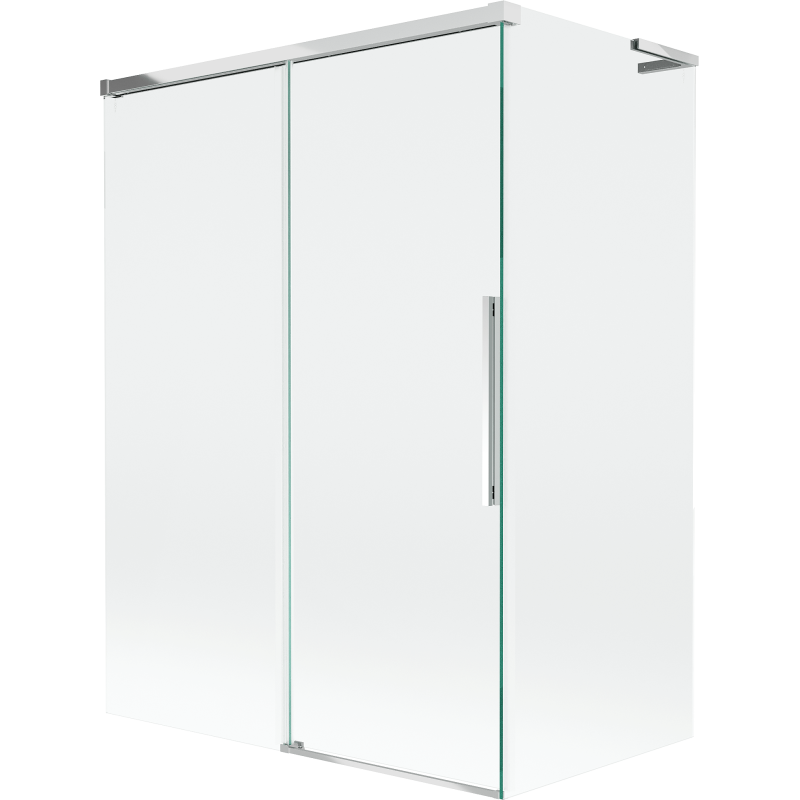 Mexen Rox L paravan cadă cu 2 panouri glisante 120 + 70 x 150 cm, transparent, crom - 8C9L-120-070-01-00