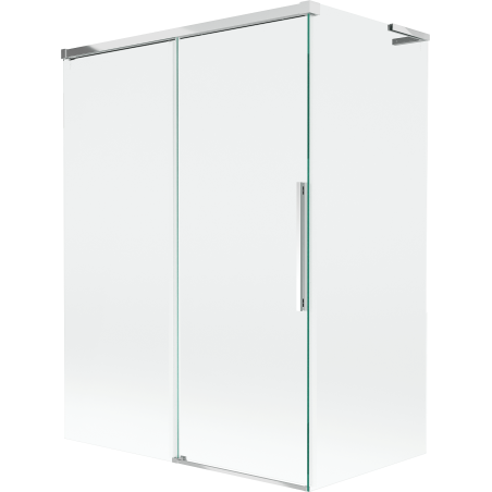 Mexen Rox L paravan cadă cu 2 panouri glisante 120 + 70 x 150 cm, transparent, crom - 8C9L-120-070-01-00