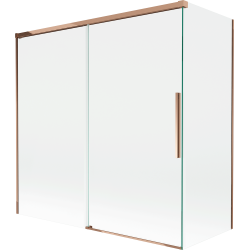 Mexen Rox paravan de baie cu 2 aripi glisante 160 + 80 x 150 cm, transparent, aur roz - 8C9-160-080-60-00