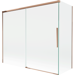 Mexen Rox paravan de cadă cu 2 uși glisante 180 + 90 x 150 cm, transparent, aur roz - 8C9-180-090-60-00