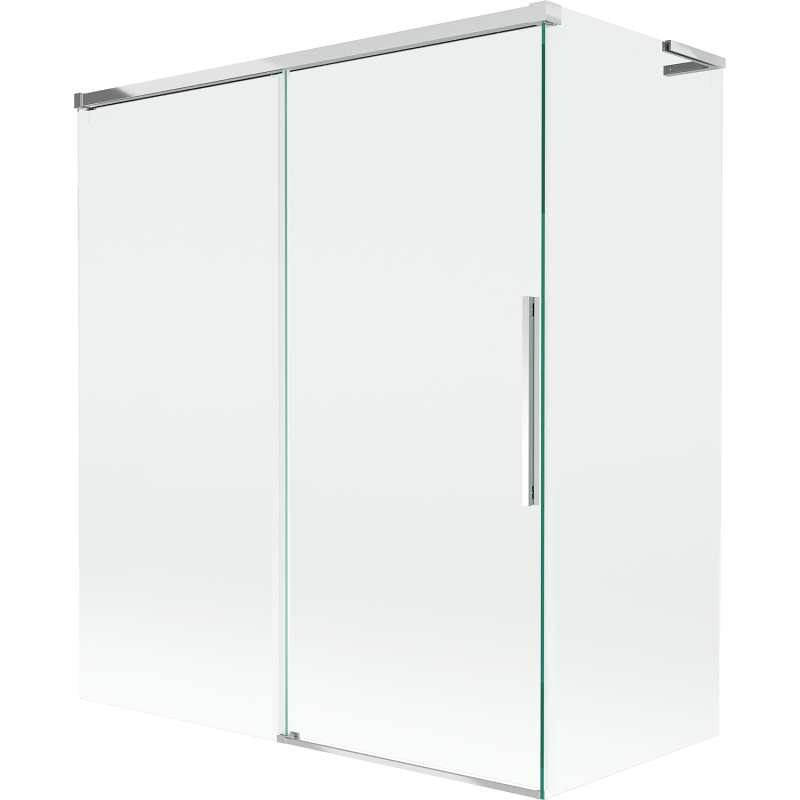 Mexen Rox L paravan cadă cu 2 uși glisante 140 + 70 x 150 cm, transparent, crom - 8C9L-140-070-01-00