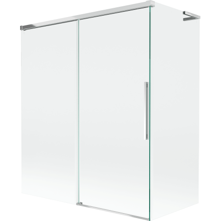Mexen Rox L paravan cadă cu 2 uși glisante 140 + 70 x 150 cm, transparent, crom - 8C9L-140-070-01-00