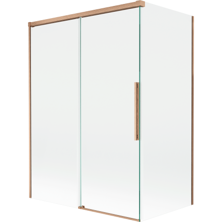 Paravan cadă Mexen Rox cu 2 aripi glisante 120 + 70 x 150 cm, transparent, cupru periat - 8C9-120-070-65-00