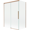 Paravan cadă Mexen Rox cu 2 aripi glisante 120 + 70 x 150 cm, transparent, cupru periat - 8C9-120-070-65-00