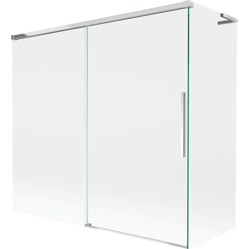 Mexen Rox L paravan cadă cu 2 canaturi glisante 170 + 70 x 150 cm, transparent, crom - 8C9L-170-070-01-00