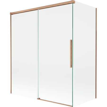 Mexen Rox paravan de duș 2-panel glisabil 140 + 70 x 150 cm, transparent, cupru periat - 8C9-140-070-65-00
