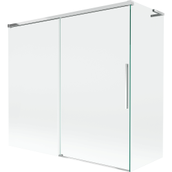 Mexen Rox L paravan de baie 2 bataluri glisante 170 + 75 x 150 cm, transparent, crom - 8C9L-170-075-01-00