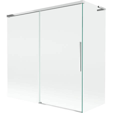 Mexen Rox L paravan pentru cadă 2-panouri glisante 160 + 80 x 150 cm, transparent, crom - 8C9L-160-080-01-00