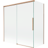 Mexen Rox paravan de baie cu 2 aripi glisante 150 + 70 x 150 cm, transparent, cupru periat - 8C9-150-070-65-00