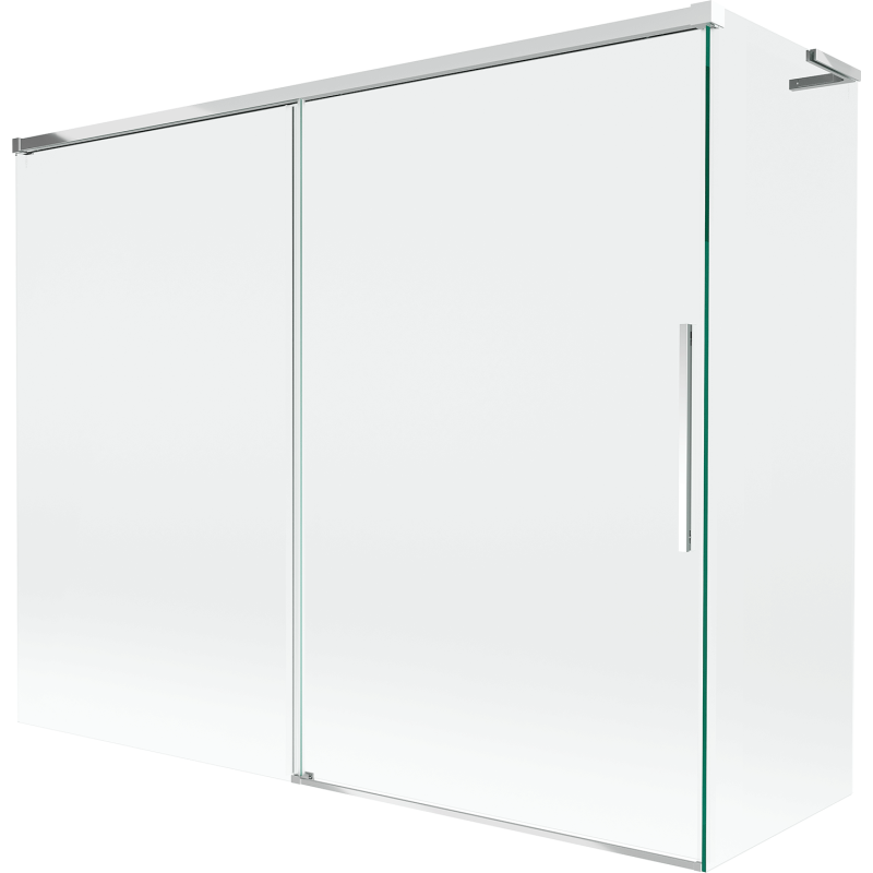 Mexen Rox L paravan pentru cadă, glisant cu 2 uși, 190 + 80 x 150 cm, transparent, crom - 8C9L-190-080-01-00