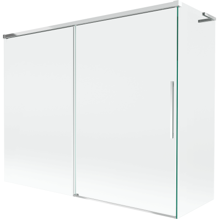 Mexen Rox L paravan pentru cadă, glisant cu 2 uși, 190 + 80 x 150 cm, transparent, crom - 8C9L-190-080-01-00