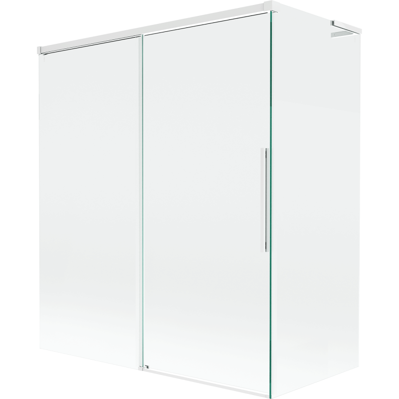 Mexen Rox L paravan de baie cu 2 uși glisante 140 + 70 x 150 cm, transparent, alb - 8C9L-140-070-20-00