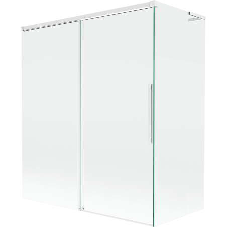 Mexen Rox L paravan de baie cu 2 uși glisante 140 + 70 x 150 cm, transparent, alb - 8C9L-140-070-20-00