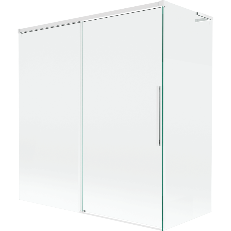 Mexen Rox L paravan de duș cu două uși glisante 150 + 70 x 150 cm, transparent, alb - 8C9L-150-070-20-00