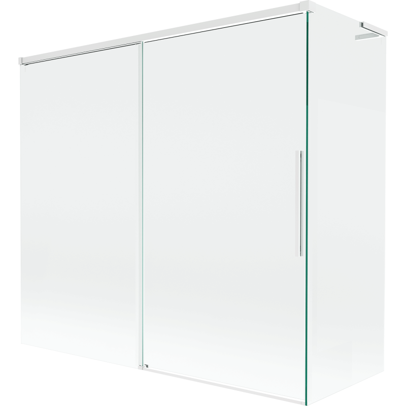 Mexen Rox L paravan pentru cadă cu 2 uși glisante 170 + 70 x 150 cm, transparent, alb - 8C9L-170-070-20-00