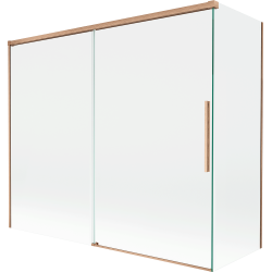 Mexen Rox paravan de baie cu 2 uși culisante 180 + 80 x 150 cm, transparent, cupru periat - 8C9-180-080-65-00