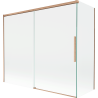 Mexen Rox paravan dublu glisant pentru cadă, 180 + 80 x 150 cm, transparent, cupru periat - 8C9-180-080-65-00