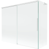 Mexen Rox L paravan cadă cu 2 uși glisante 190 + 80 x 150 cm, transparent, alb - 8C9L-190-080-20-00