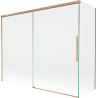 Mexen Rox paravan de baie cu 2 uși culisante 190 + 80 x 150 cm, transparent, cupru periat - 8C9-190-080-65-00