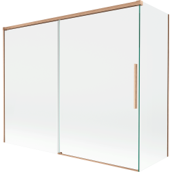 Mexen Rox paravan de duș cu 2 aripi glisante 190 + 90 x 150 cm, transparent, cupru periat - 8C9-190-090-65-00