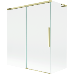 Mexen Rox L kádparaván 2 szárnyú tolóajtós 140 + 70 x 150 cm, átlátszó, arany - 8C9L-140-070-50-00