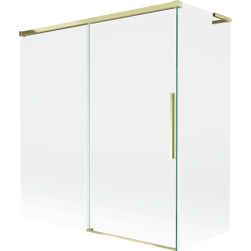 Mexen Rox L paravan de baie cu 2 aripi glisante 150 + 70 x 150 cm, transparent, auriu - 8C9L-150-070-50-00