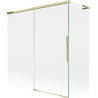 Mexen Rox L paravan de baie cu 2 aripi glisante 150 + 70 x 150 cm, transparent, auriu - 8C9L-150-070-50-00