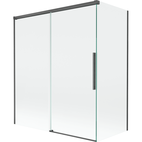 Mexen Rox paravan de duș cu 2 uși glisante 140 + 70 x 150 cm, transparent, gri mat periat - 8C9-140-070-66-00