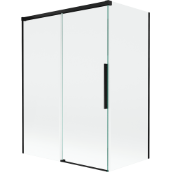 Mexen Rox paravan pentru cadă cu 2 panouri glisante 120 + 70 x 150 cm, transparent, negru - 8C9-120-070-70-00