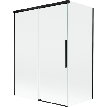 Mexen Rox paravan pentru cadă cu 2 panouri glisante 120 + 70 x 150 cm, transparent, negru - 8C9-120-070-70-00
