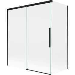 Mexen Rox cabină de duș, cu 2 uși glisante, 140 + 70 x 150 cm, transparentă, neagră - 8C9-140-070-70-00