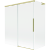 Mexen Rox L paravan cadă de baie cu 2 panouri glisante 140 + 70 x 150 cm, transparent, auriu periat - 8C9L-140-070-55-00