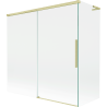 Mexen Rox L 2-szárnyú összecsukható kádparaván 160 + 75 x 150 cm, áttetsző, arany kefefényű - 8C9L-160-075-55-00
