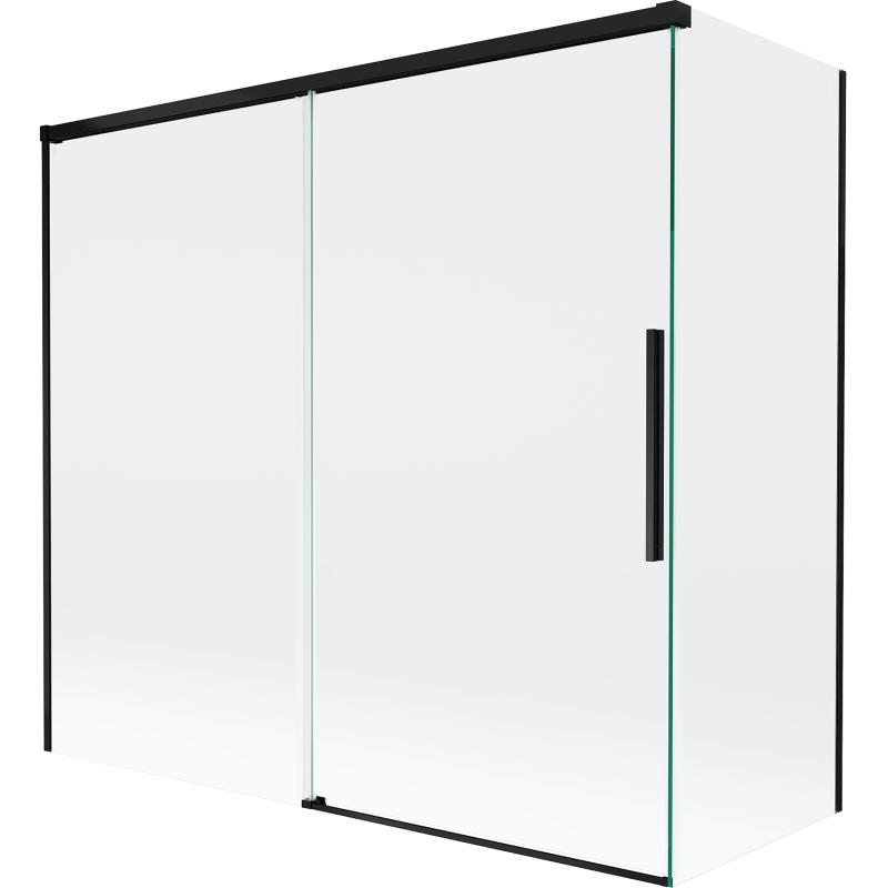Mexen Rox paravan de duș cu 2 canaturi glisante 170 + 75 x 150 cm, transparent, negru - 8C9-170-075-70-00