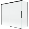 Mexen Rox paravan de duș cu 2 canaturi glisante 170 + 75 x 150 cm, transparent, negru - 8C9-170-075-70-00