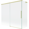Mexen Rox L perete de cadă, cu 2 panouri glisante 170 + 80 x 150 cm, transparent, auriu periat - 8C9L-170-080-55-00