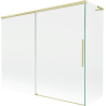 Mexen Rox L perete de duș 2 uși glisante 190 + 80 x 150 cm, transparent, auriu periat - 8C9L-190-080-55-00